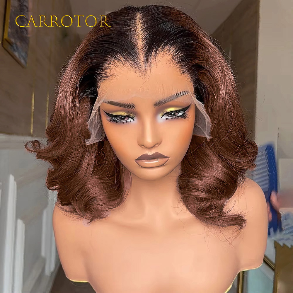 Lace Front Wigs - باروكة شعر بشري مموج عميق فضفاض