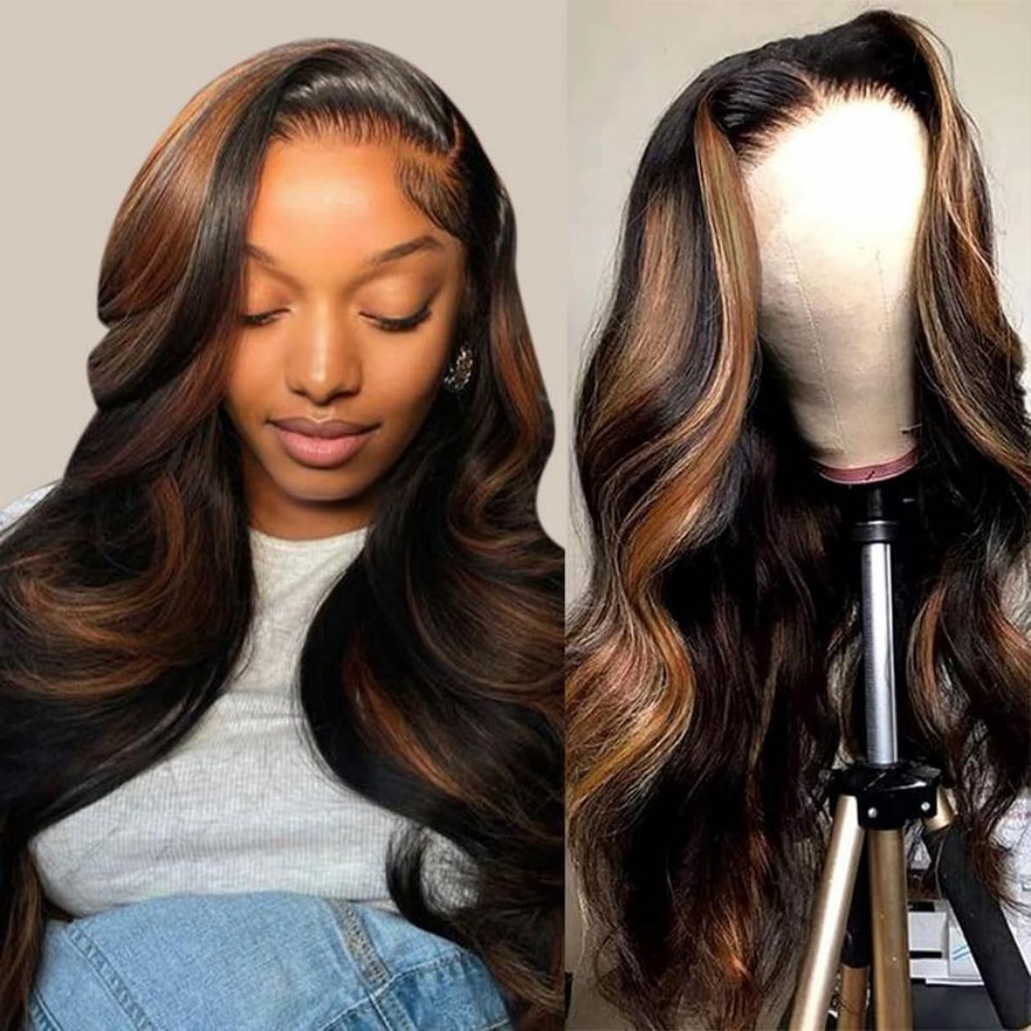 Lace Front Wigs - P1B30 الجسم موجة خصلات الشعر المستعار