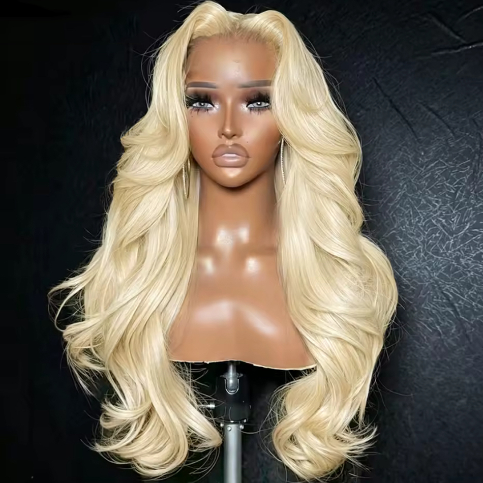 613 Blonde Body Wave Lace Front Wig - شعر مستعار أمامي دانتيل 13x6 من