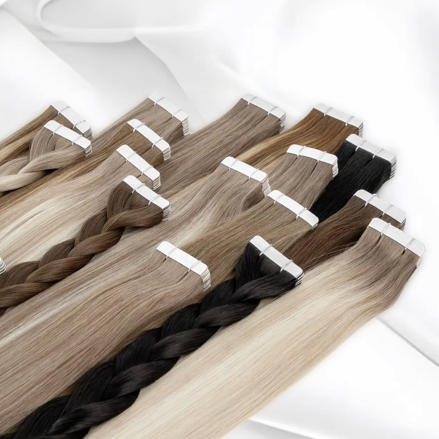 Invisible Tape In Extensions Real Hair - وصلات شعر بشري طبيعي 100% من