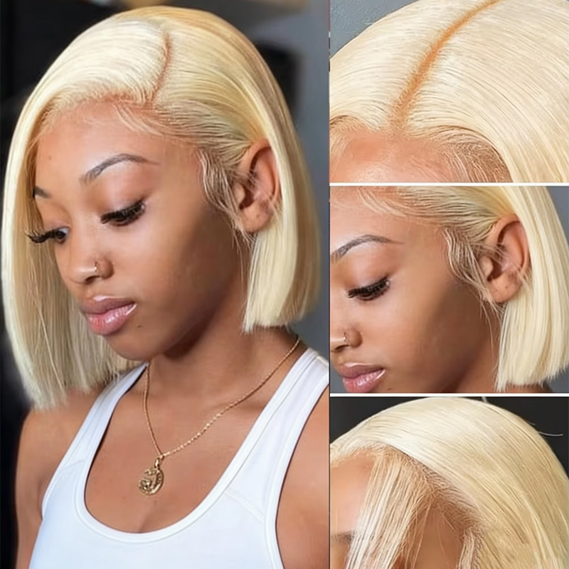 شعر مستعار قصير بلون العسل 7x6 - مراجعة Glueless Wear And Go Human Hair Wig وسعره