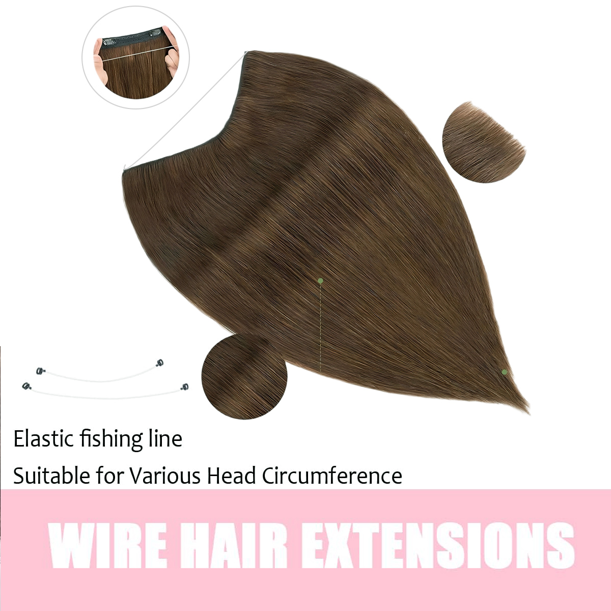 وصلات شعر هالو غير مرئية من ال - مراجعة Seamless Clip In Hair Extensions Human Hair وسعره