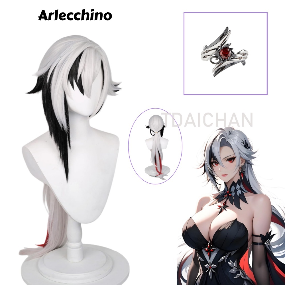 شعر مستعار تنكري طويل من جينشي - مراجعة Synthetic Wigs وسعره