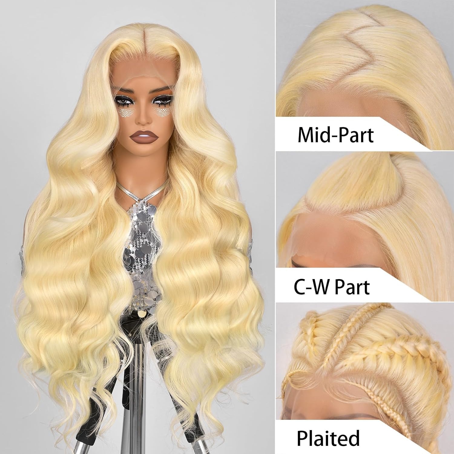 باروكة شعر طبيعي أمامية بدانتي - مراجعة 613 Blonde Body Wave Lace Front Wig وسعره