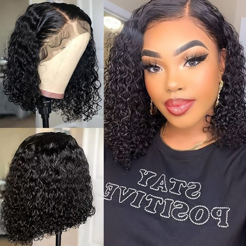 باروكات شعر طبيعي مموج عميق بك - مراجعة Glueless Wear And Go Human Hair Wig وسعره