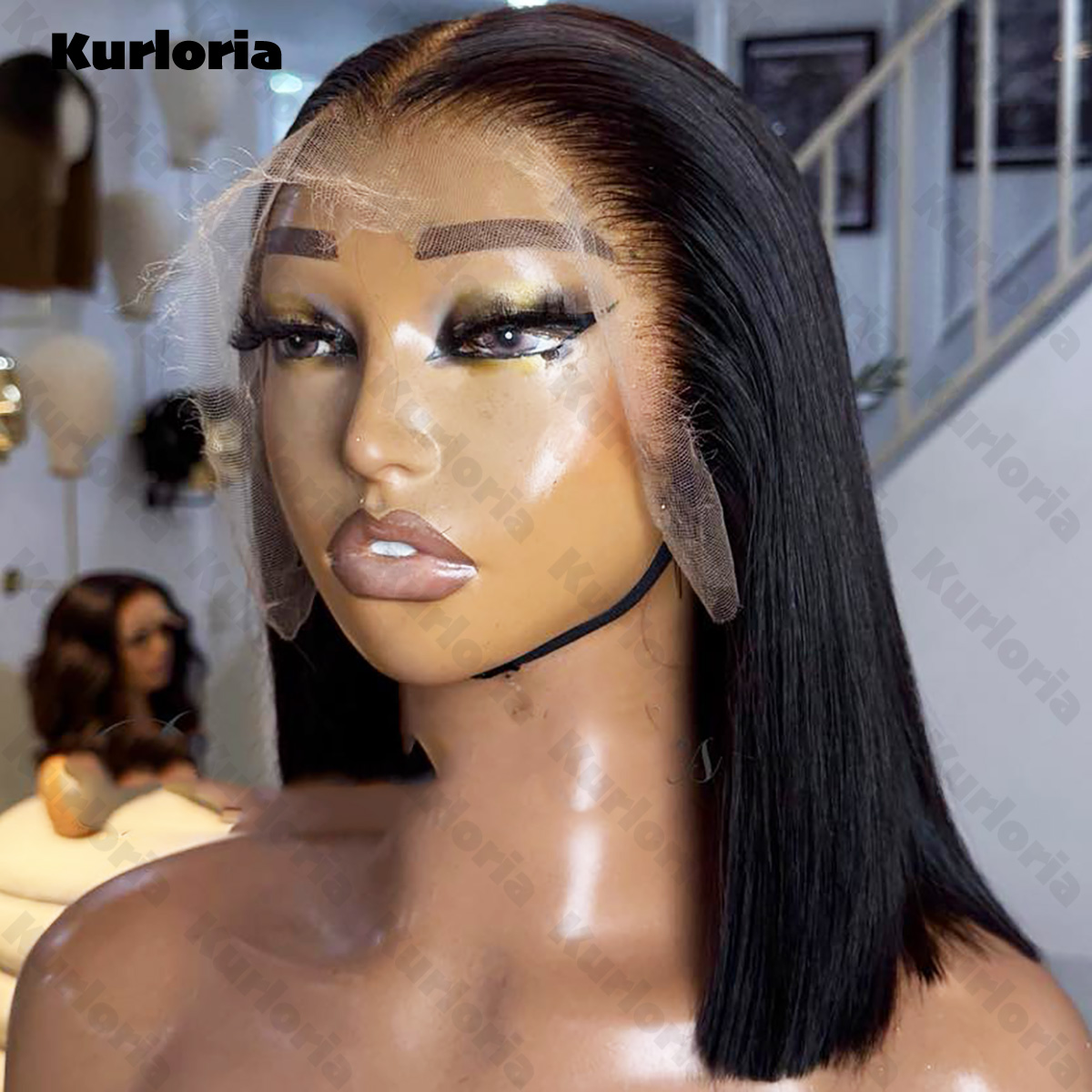 باروكة شعر مستقيم بوب طبيعي أس - مراجعة Glueless Wear And Go Human Hair Wig وسعره