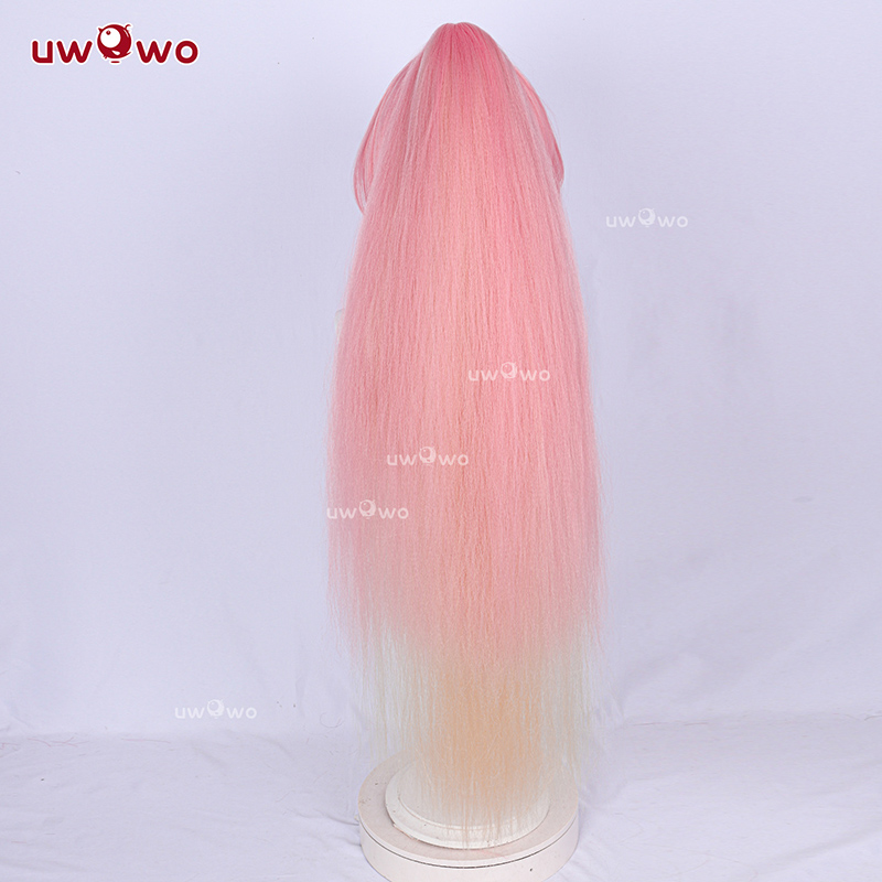 شعر مستعار طويل وردي اللون من  - مراجعة Synthetic Wigs وسعره