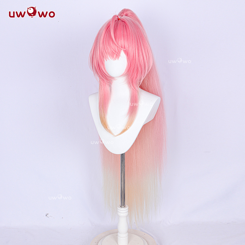شعر مستعار طويل وردي اللون من  - مراجعة Synthetic Wigs وسعره